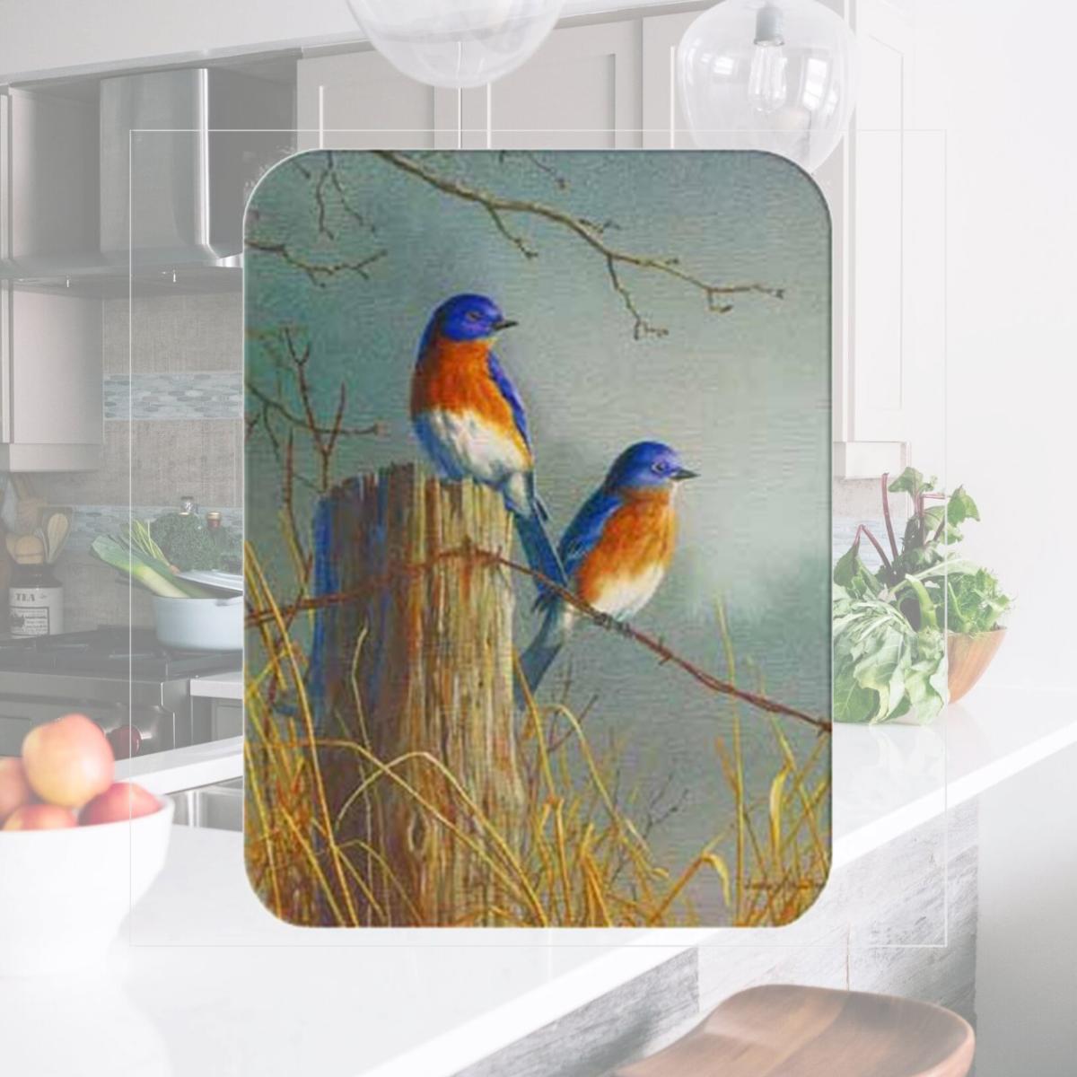 Picture of McGowan TT92051 Tuftop Bluebirds Cutting Board- Small