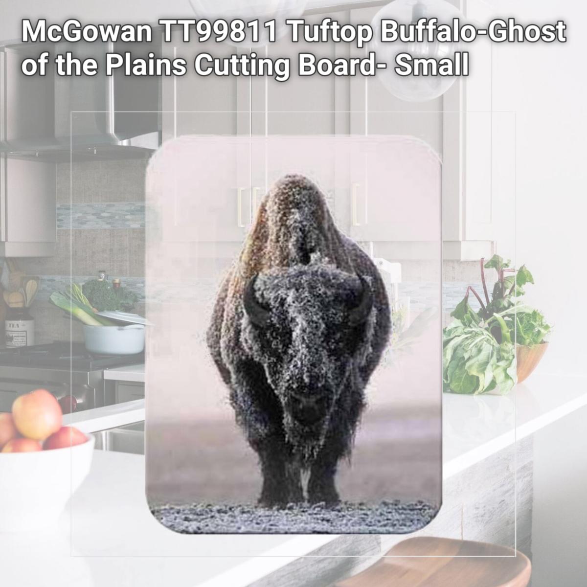 Picture of McGowan TT99811 Tuftop Buffalo-Ghost of the Plains Cutting Board- Small