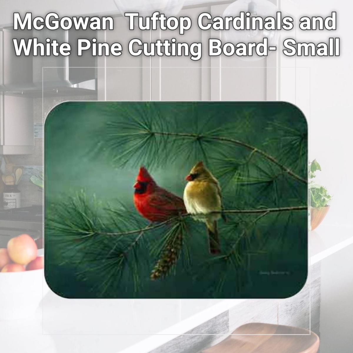 Picture of McGowan TT92061 Tuftop Cardinals and White Pine Cutting Board- Small