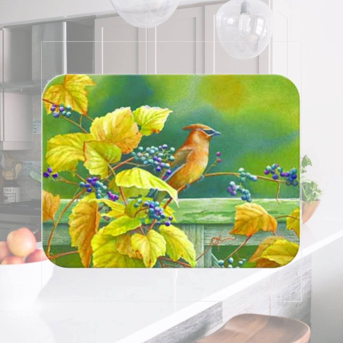 Picture of McGowan TT93021 Tuftop Cedar Waxwing Cutting Board- Small