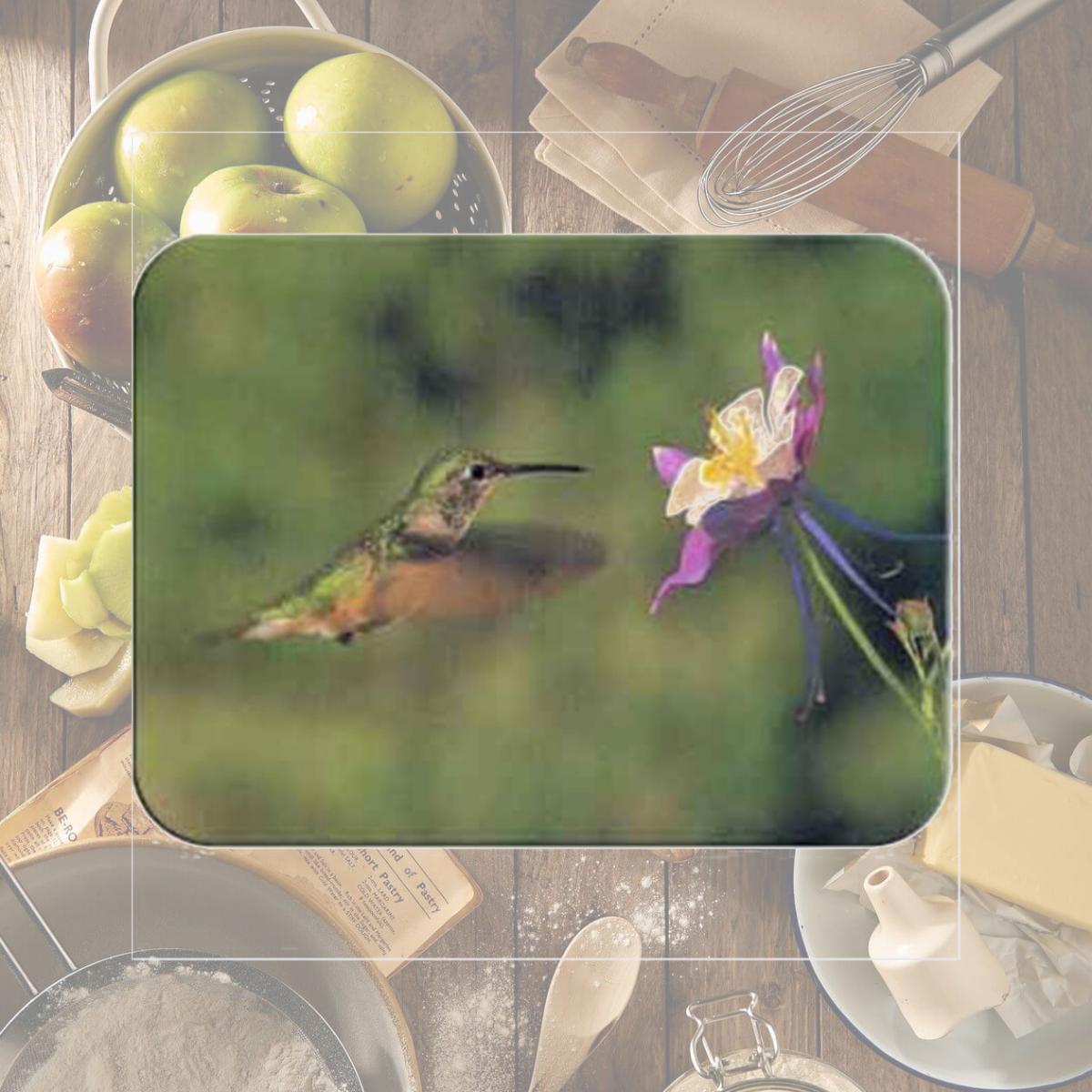 Picture of McGowan TT99821 Tuftop Hummingbird and Columbine Cutting Board- Small