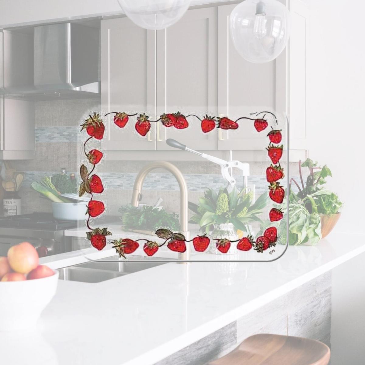 Picture of McGowan TT00221 Tuftop Strawberries Cutting Board- Small