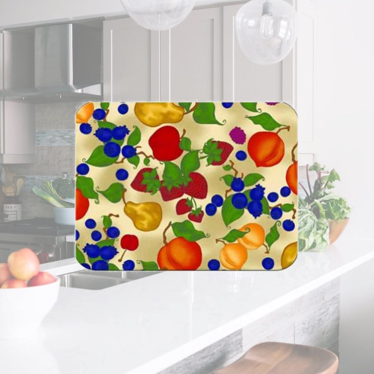 Picture of McGowan TT00441 Tuftop Fruit Collage Cutting Board- Small