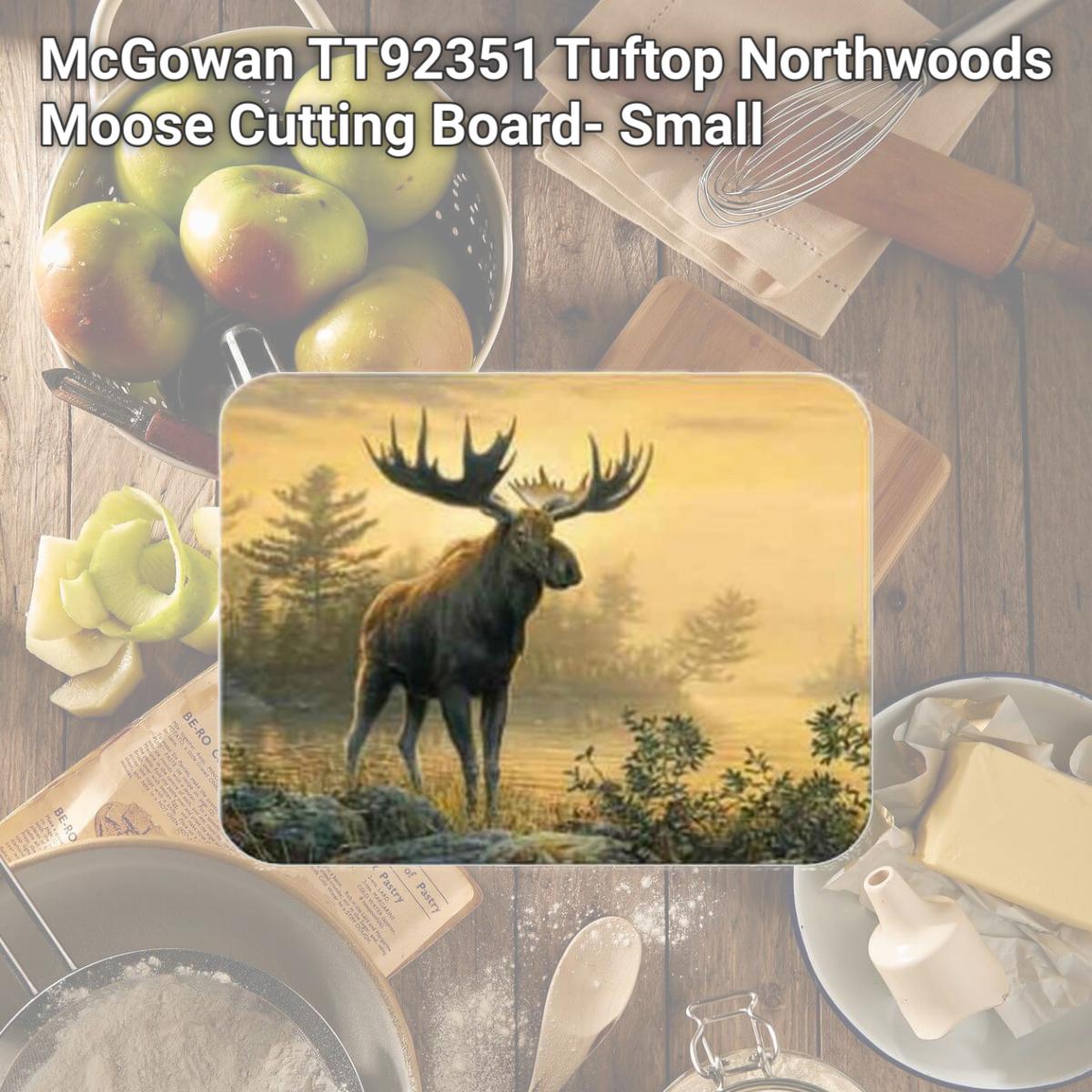 Picture of McGowan TT92351 Tuftop Northwoods Moose Cutting Board- Small
