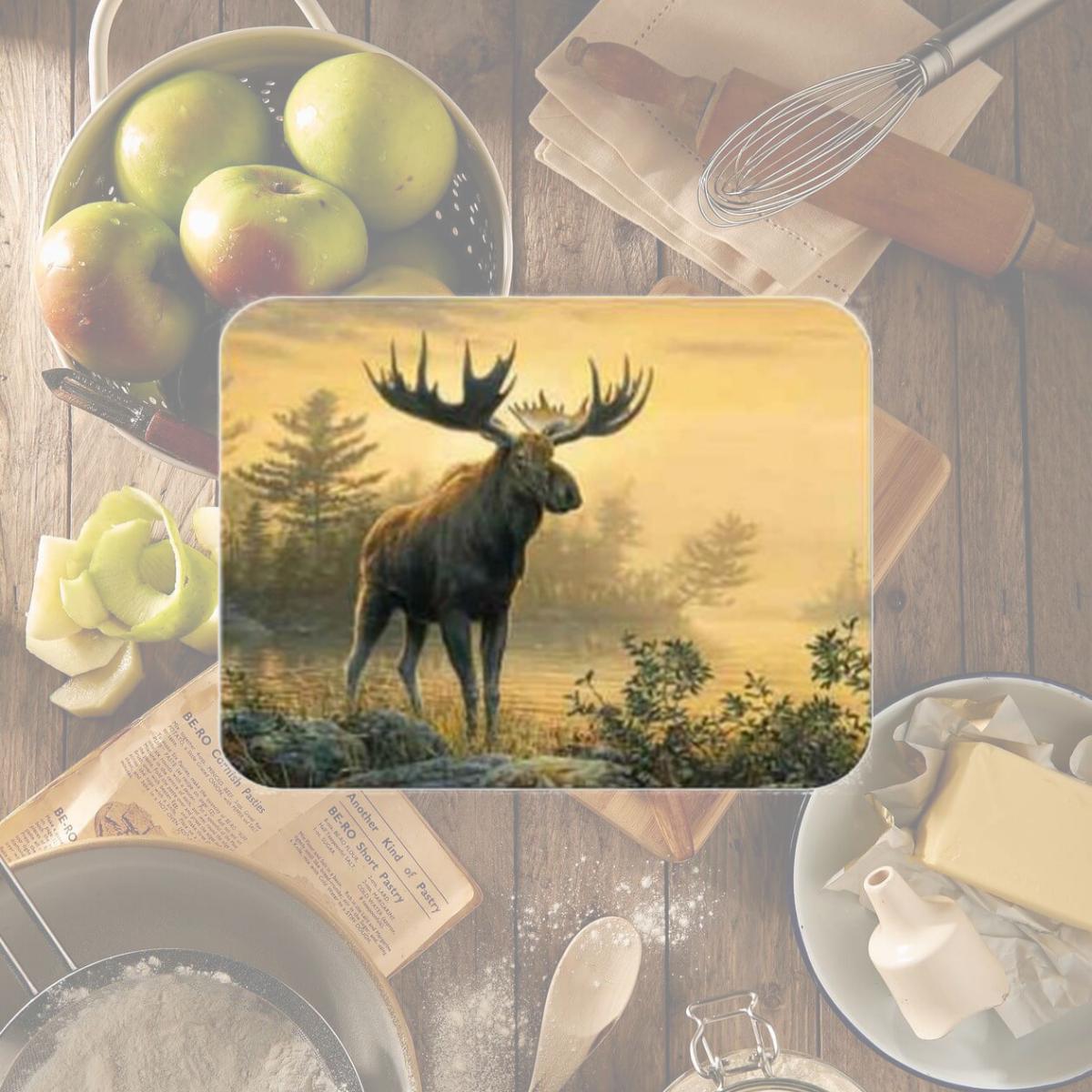 Picture of McGowan TT92351 Tuftop Northwoods Moose Cutting Board- Small