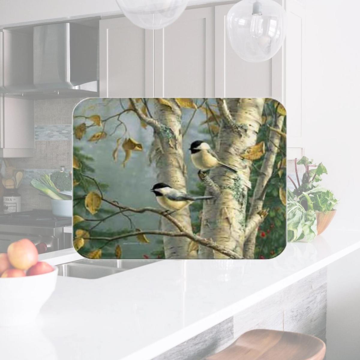 Picture of McGowan TT92361 Tuftop Chickadees Cutting Board- Small
