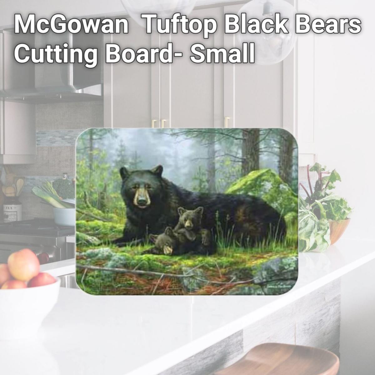 Picture of McGowan TT92421 Tuftop Black Bears Cutting Board- Small