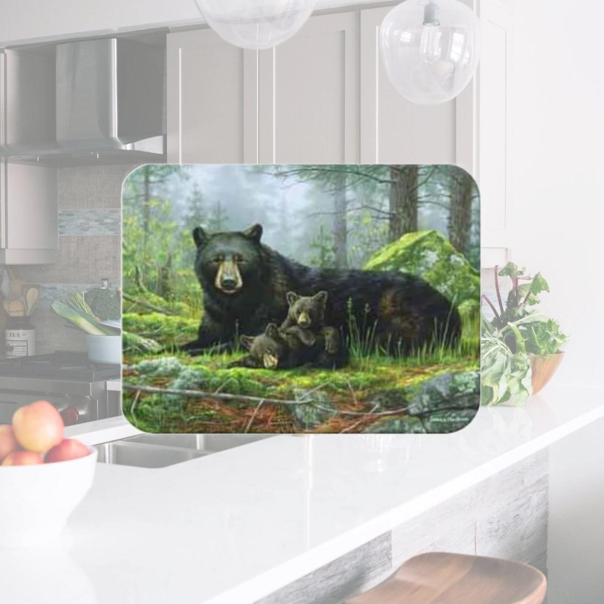 Picture of McGowan TT92421 Tuftop Black Bears Cutting Board- Small