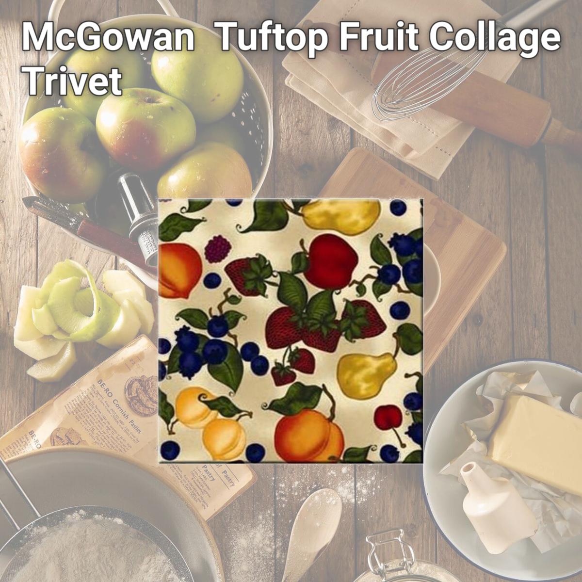 Picture of McGowan TT00446 Tuftop Fruit Collage Trivet