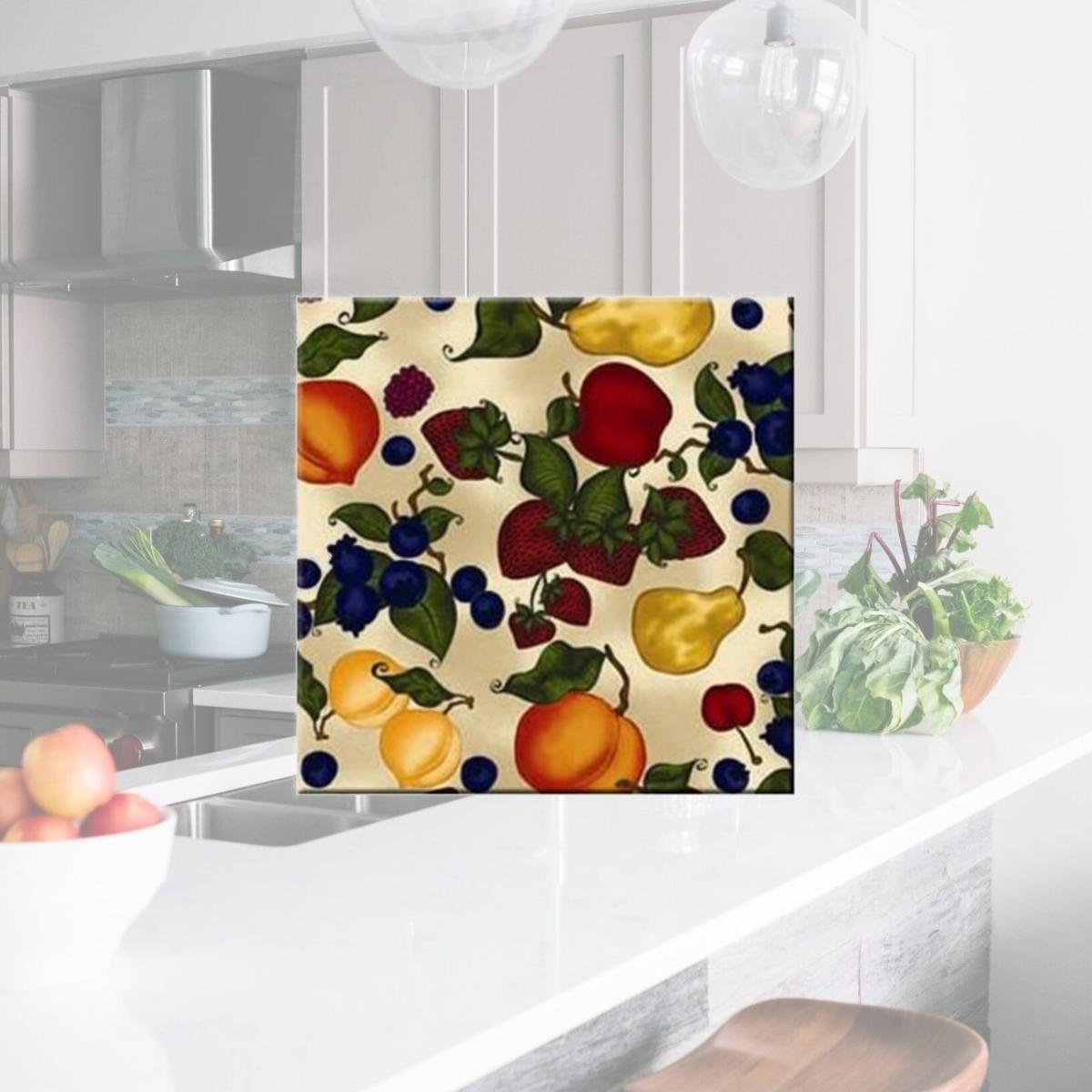Picture of McGowan TT00446 Tuftop Fruit Collage Trivet