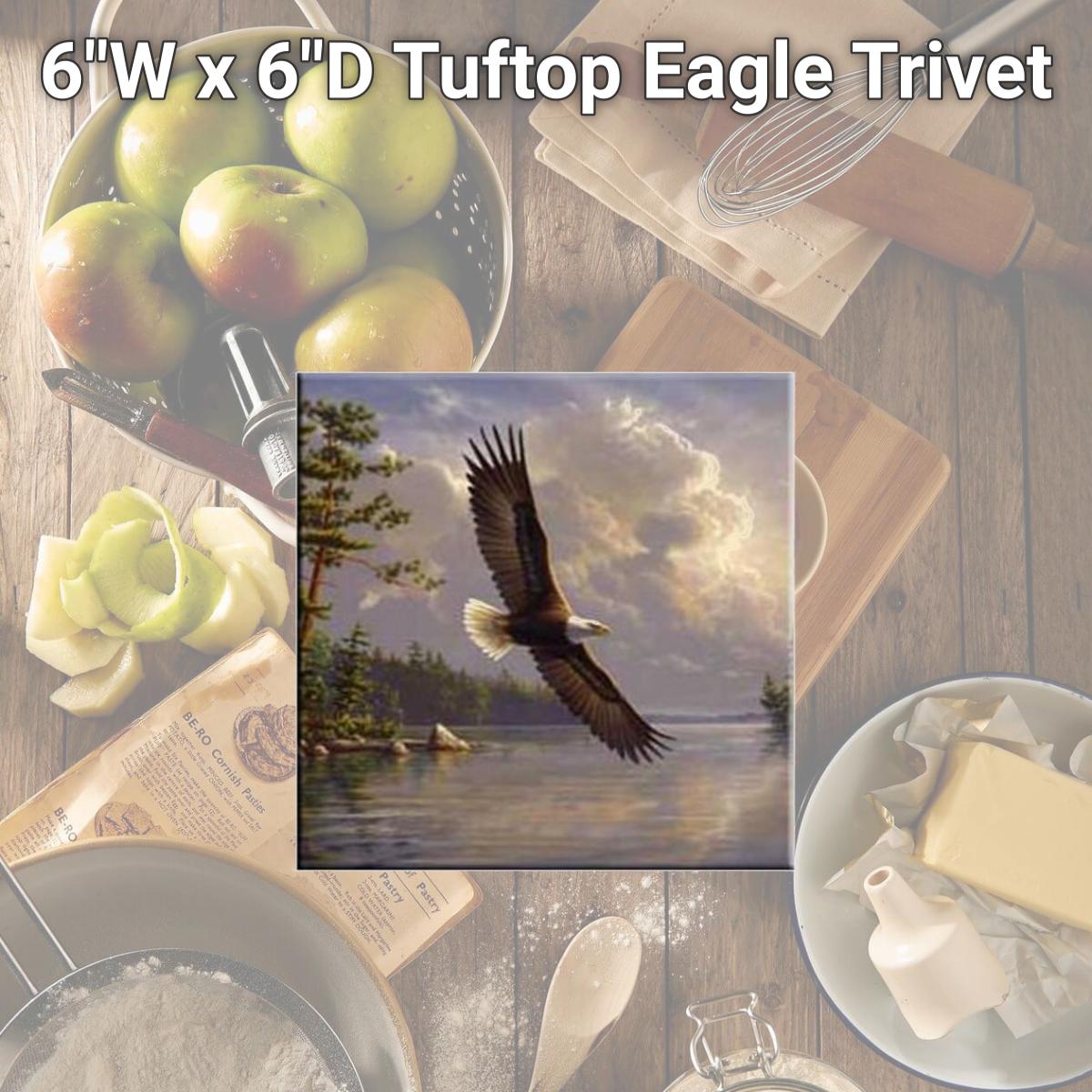 Picture of McGowan Mfg Co TT92086 6"W x 6"D Tuftop Eagle Trivet