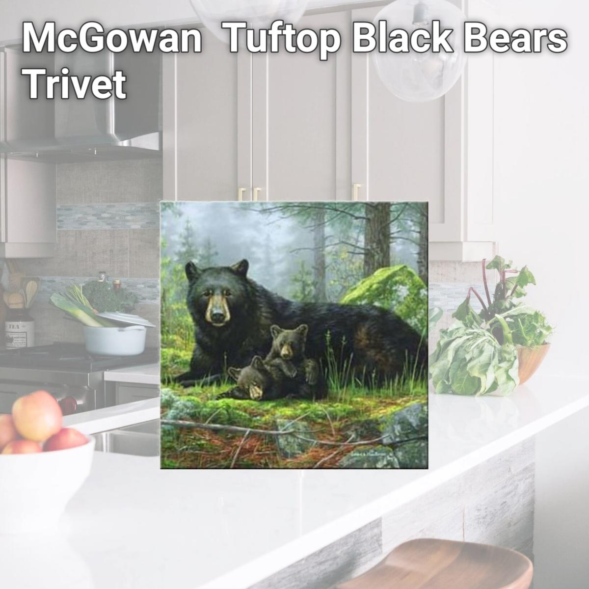 Picture of McGowan TT92426 Tuftop Black Bears Trivet