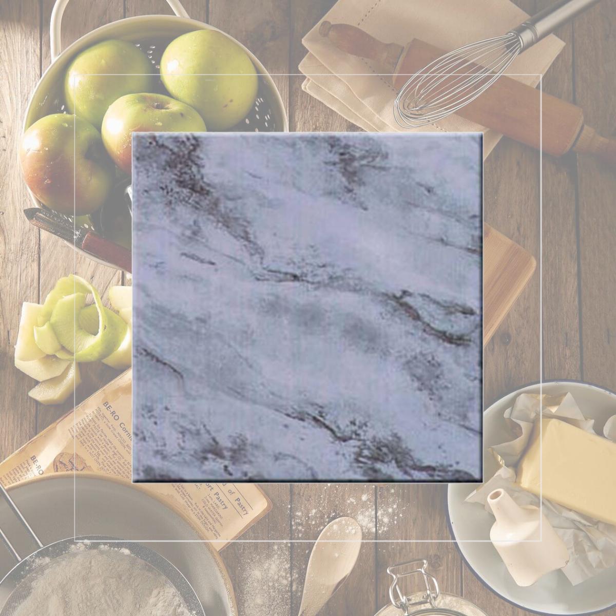 Picture of McGowan TT00096 Tuftop Tempered Glass Marble Design Trivet- Trivet