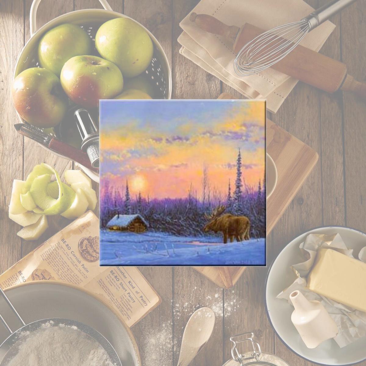 Picture of McGowan TT70026 Tuftop Van Zyle Moose and Cabin Trivet