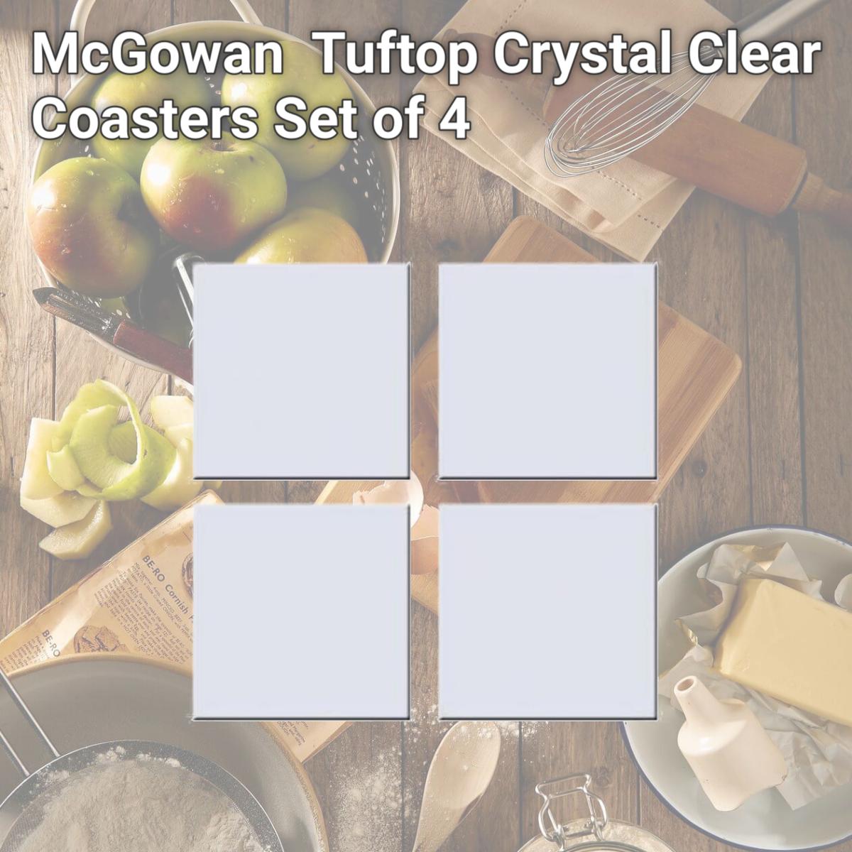 Picture of McGowan TT00040 Tuftop Crystal Clear Coasters Set of 4