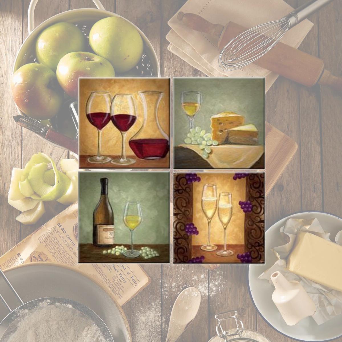 Picture of McGowan TT00650 Tuftop The Wine Cellar Coasters Set of 4