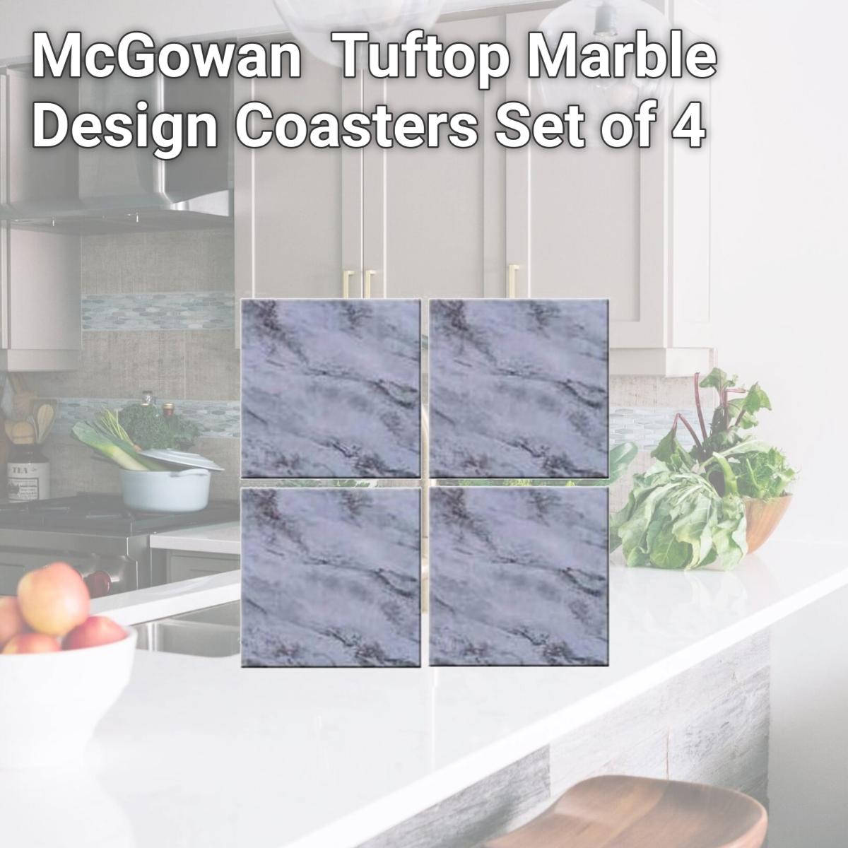 Picture of McGowan TT00090 Tuftop Marble Design Coasters Set of 4