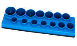 5010 Series 14 Hole Socket Organizer - Neon Blue