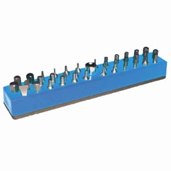 580 Series 37 Hole Hex Bit Organizer - Neon Blue
