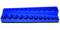 Sd3810 24 Hole Shallow With Deep Socket Organizer - Neon Blue
