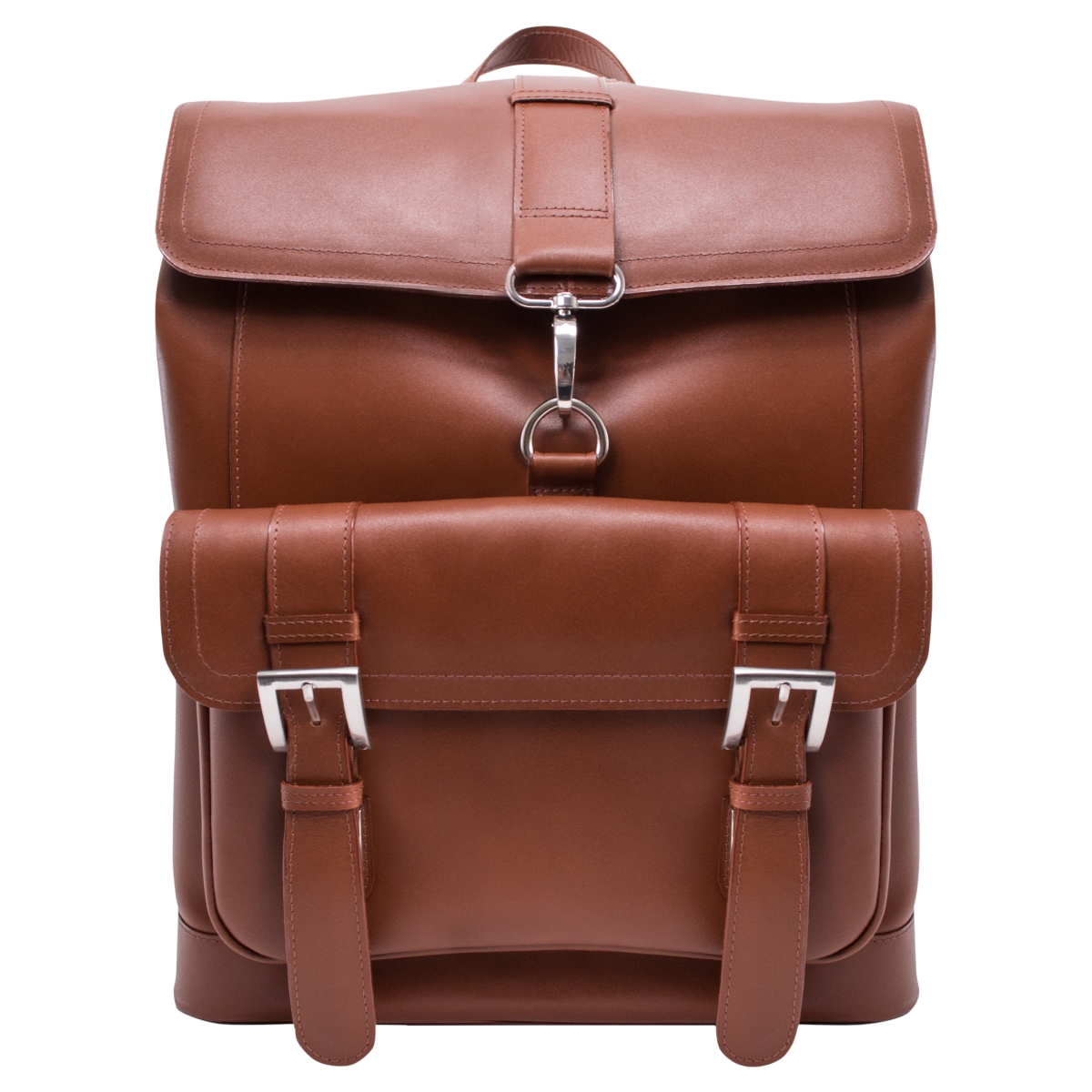 Hagen Leather Laptop Backpack, Brown