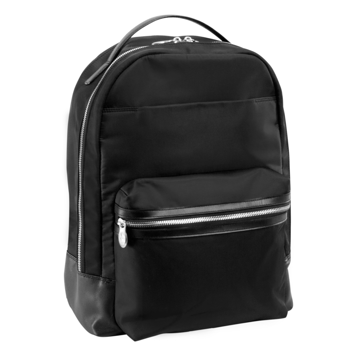 Mcklein Usa 18555 15 In. Parker Nylon Dual Compartment Laptop Backpack, Black
