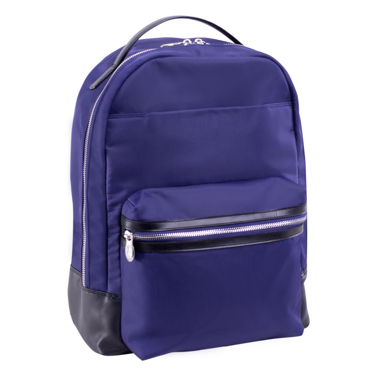 Mcklein Usa 18557 15 In. Parker Nylon Dual Compartment Laptop Backpack, Navy