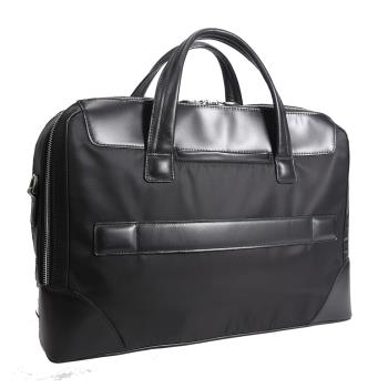 Mcklein Usa 18565 17 In. N Series Harpswell Nylon Dual Compartment Laptop Briefcase - Black