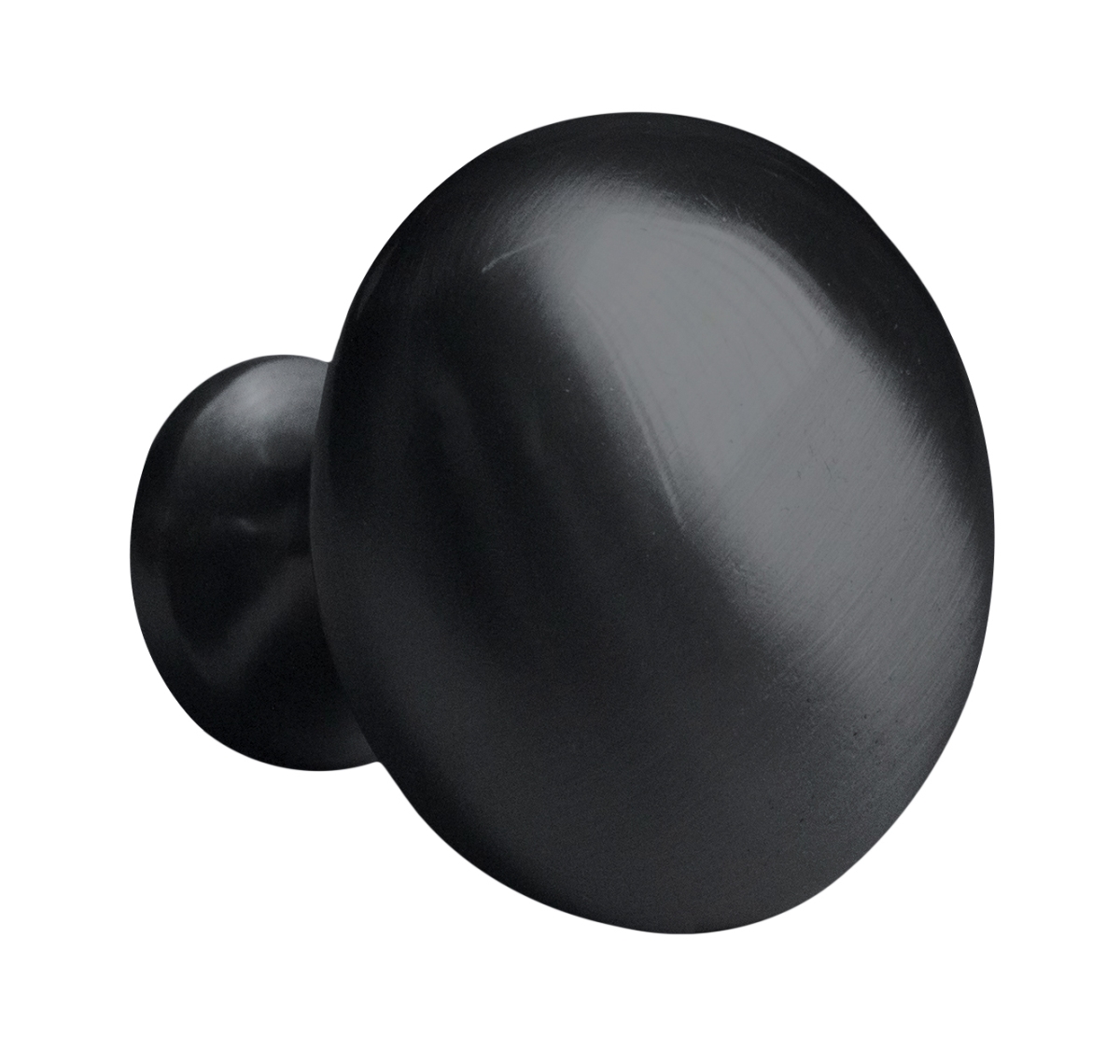 Ai-21409 1.25 In. Round Stainless Steel Cabinet Knob, Black