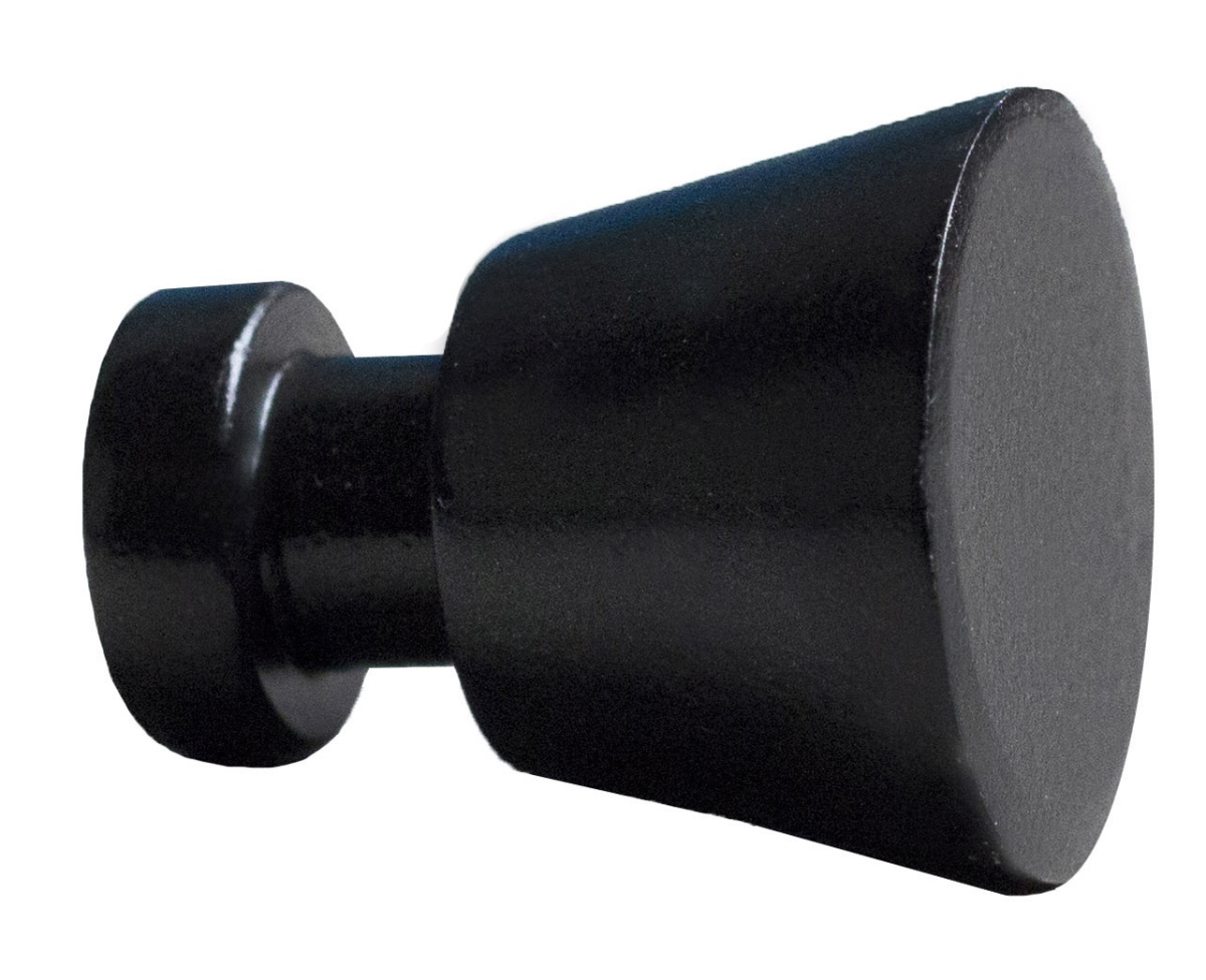 Ai-22085 1 In. Roxy Series Round Stainless Steel Cabinet Knob, Black