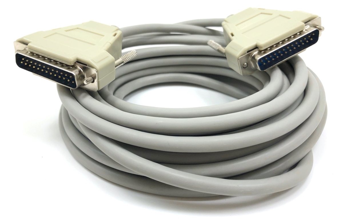 UPC 715860000373 product image for A02-113 25 ft. Serial RS-232 DB25 Male to Male Cable, Beige | upcitemdb.com