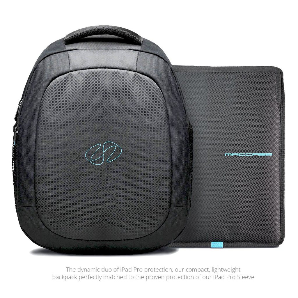 Ippbk-bk Ipad Pro 12.9 Backpack Plus Sleeve - Black