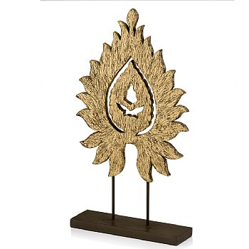 7753 Flama Carved Flame On Stand