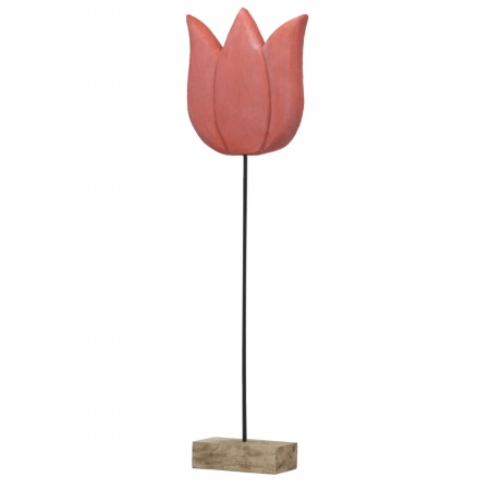 7817 Tulipan Tulip On Stand, Red - Tall