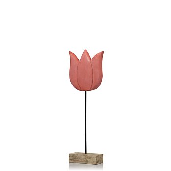 7818 Tulipan Tulip On Stand, Red - Small