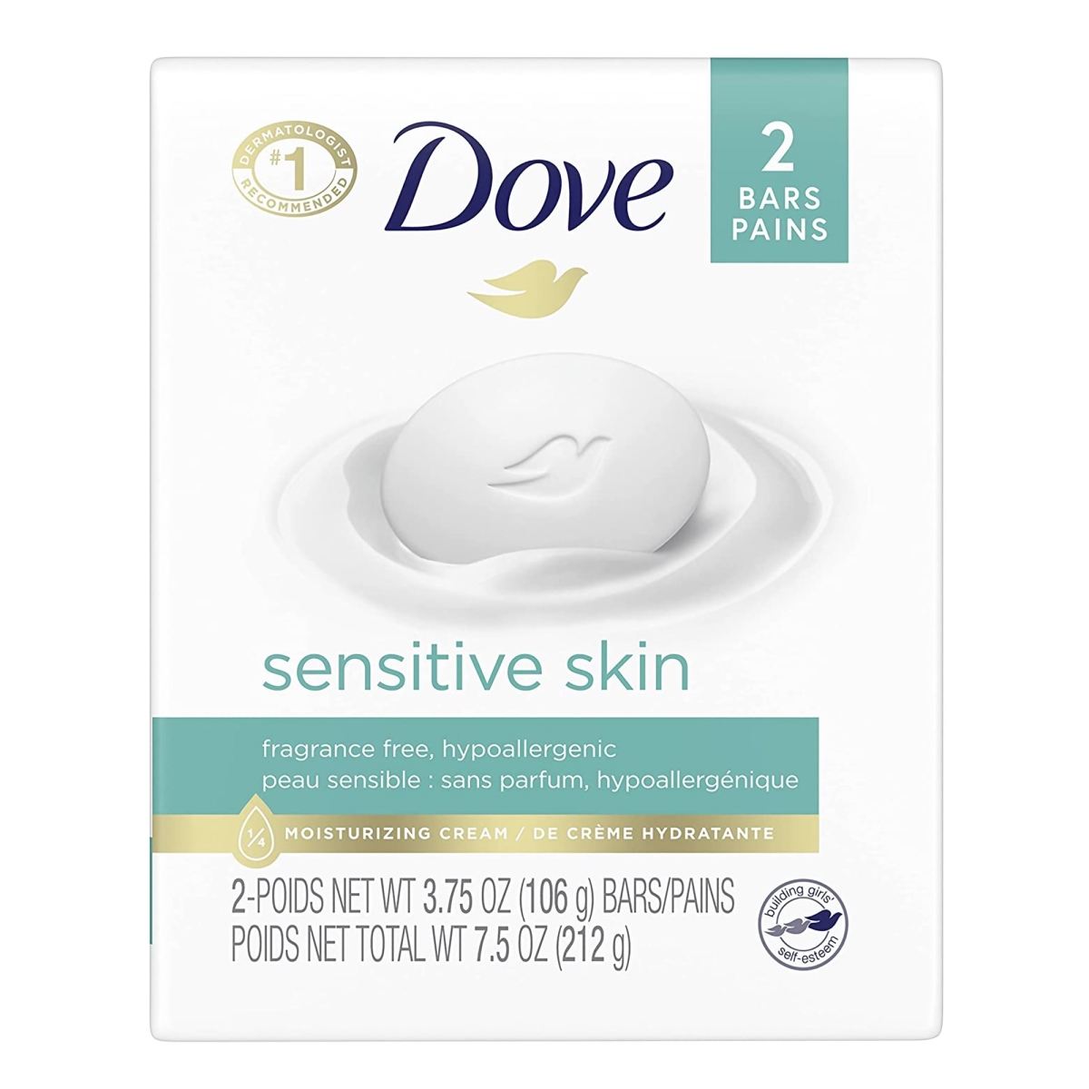 UPC 736236575660 product image for 739806-PK 4.25 oz Sensitive Skin Bar Soap, White - Pack of 2 | upcitemdb.com