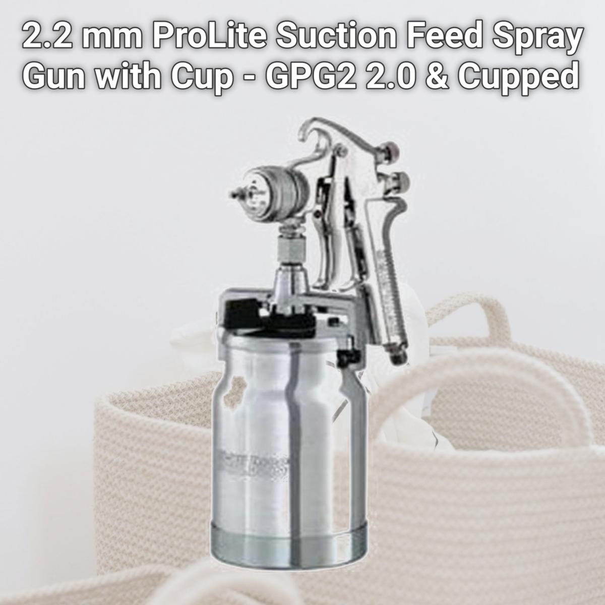 Picture of DeVilbiss DEV-905135 2.2 mm ProLite Suction Feed Spray Gun with Cup - GPG2&#44; 2.0 & Cupped