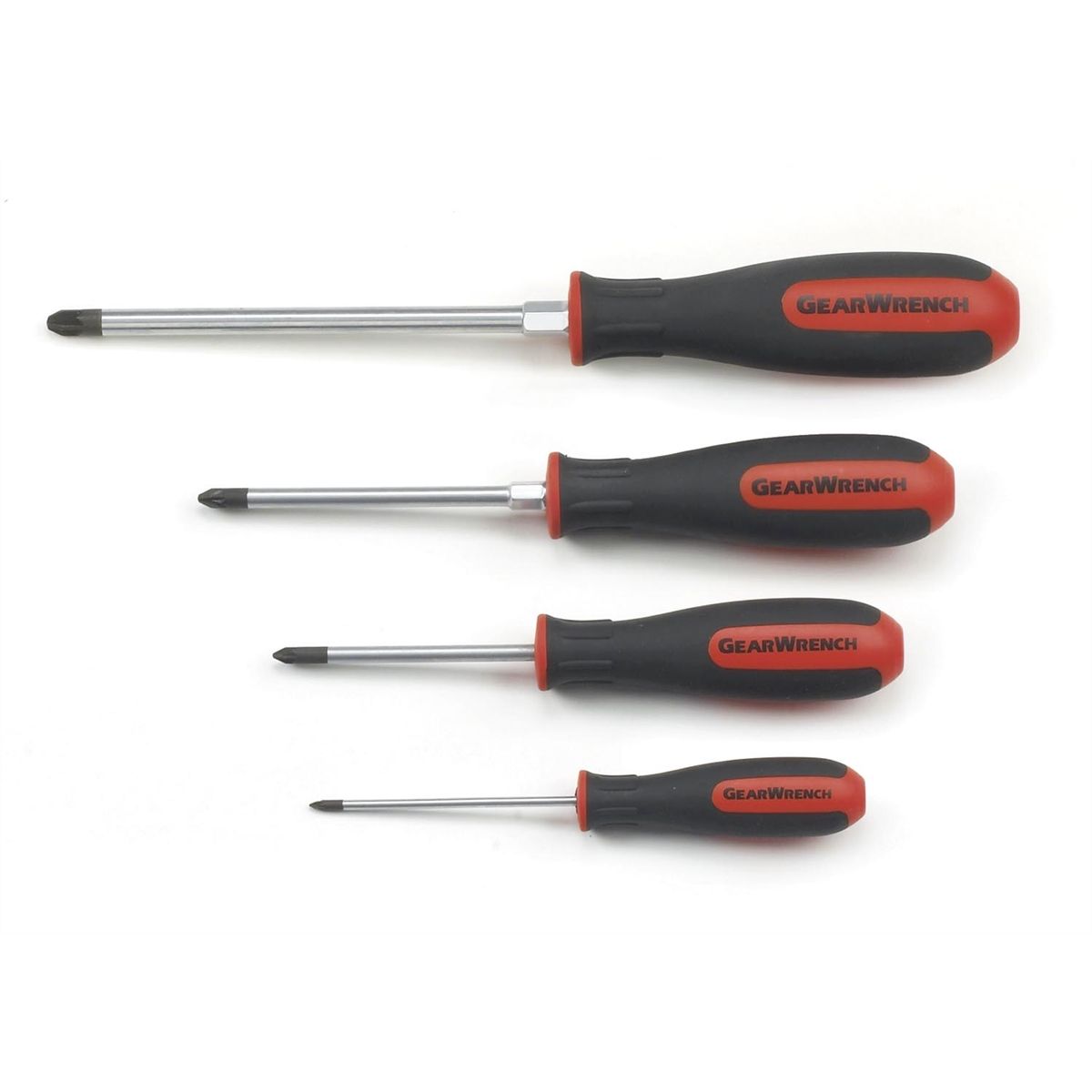 KDT-80061H Pozidriv Dual Material Screwdriver Set, 4 Piece