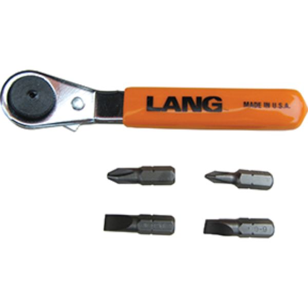 Offset Ratcheting Screwdriver Bit Wrench Set - 5 Piece