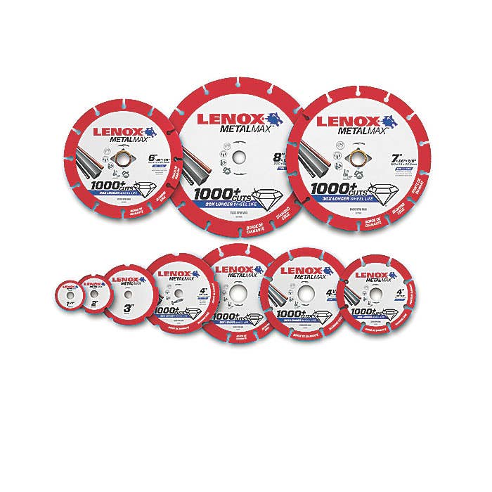 UPC 736236467996 product image for LEN-1972920 4 x 0.63 in. Metalmax Diamond Edge Cutoff Wheel with Angle Grinder | upcitemdb.com