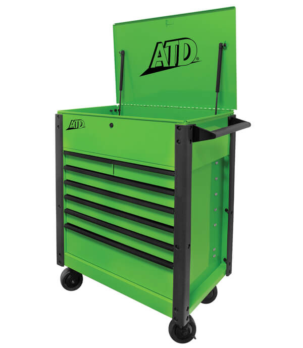 Atd Tools Atd-70400 7-drawer Flip-top Tool Cart - Green
