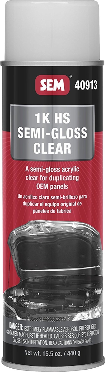 Sem Products Sem-40913 1k Hs Semi-gloss Clear Coat