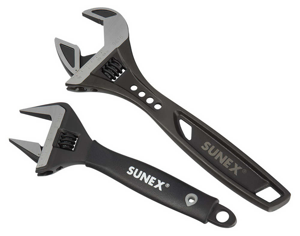 Suu-9617 10 In. Tactical & 8 In. Wide Jaw - Adjustable Wrench Set - 2 Piece