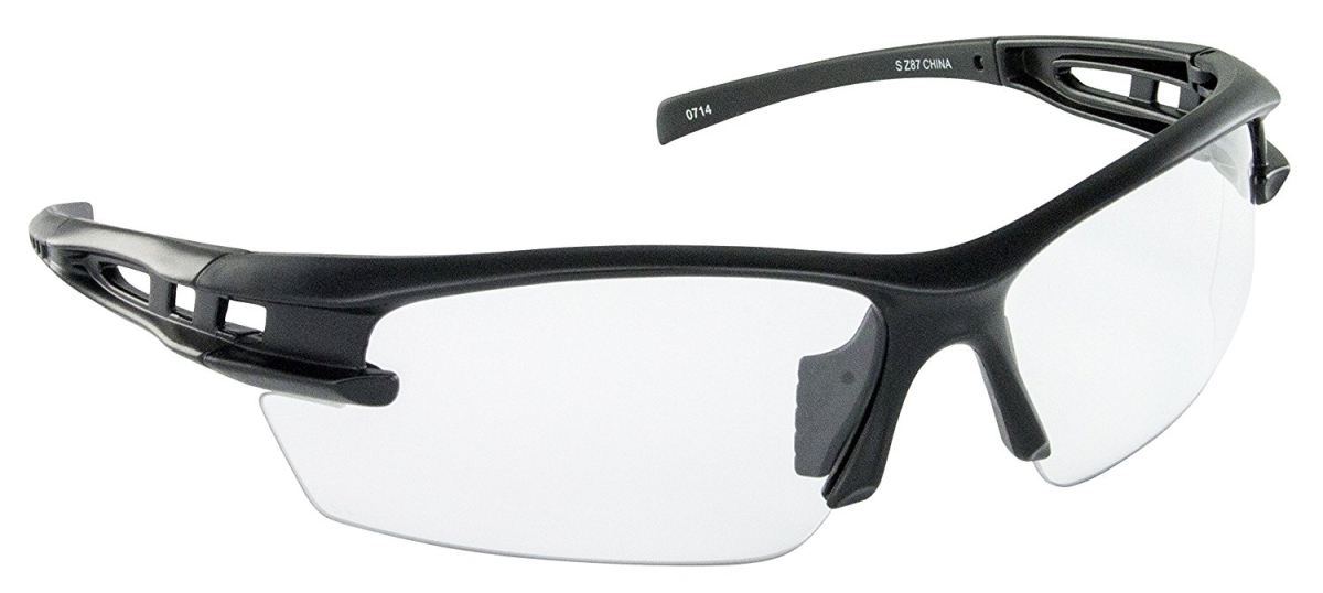 Sas-5511-01 Spectro Safety Glasses With Clear Lens, Black