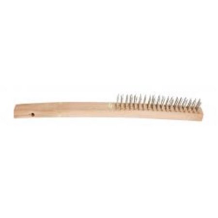 -4404 3 X 19 In. Wire Brush Wooden Handle