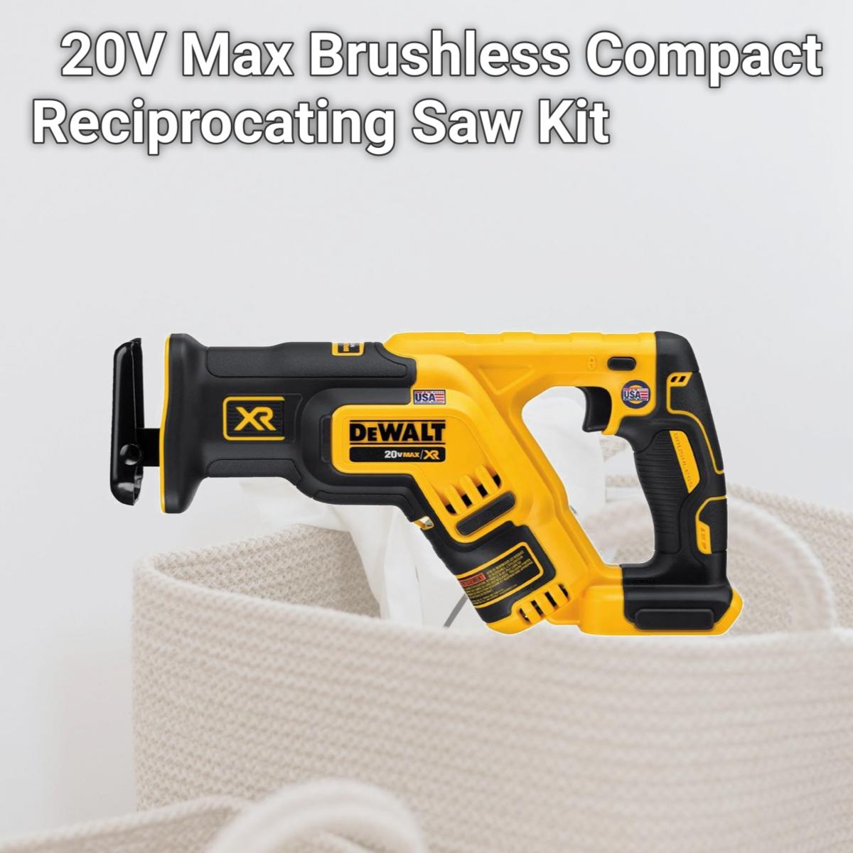 Picture of DeWalt DWT-DCS367P1 20V Max Brushless Compact Reciprocating Saw Kit