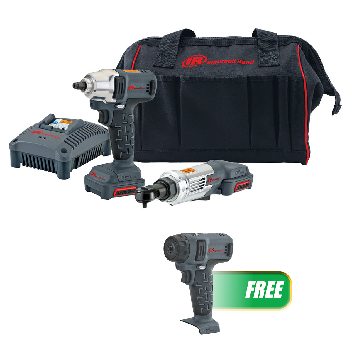 Ingersoll-Rand IRC-IQV12-201SD 12V 2-Tool Combo Kit with