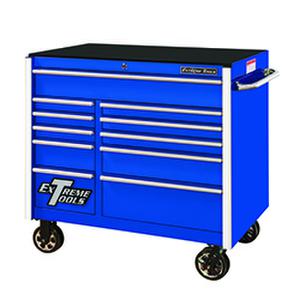 Rx412511rcbl 41 In. 11 Drawer Roller Cabinet, Blue