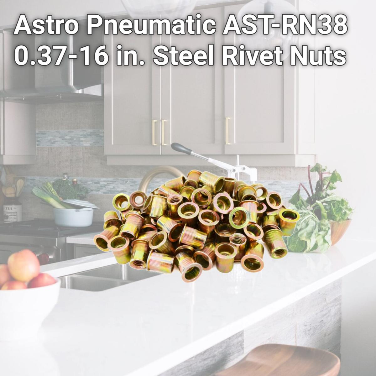 Picture of Astro Pneumatic AST-RN38 0.37-16 in. Steel Rivet Nuts