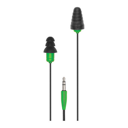 Wtd Cur-pip-be Wired Safety Earplugs Without Mic, Green